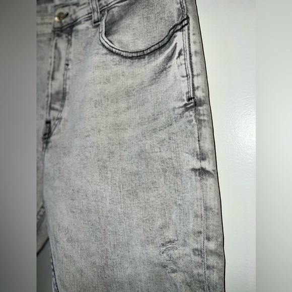 ZARA Gray Distressed Skinny Fit Denim Jeans - Picture 6 of 14